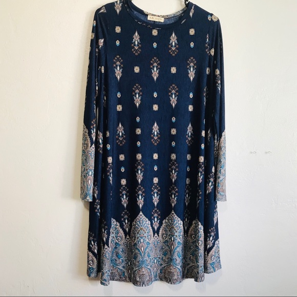 LK Luv’s Tunic dress size medium/ Navy - Picture 3 of 6